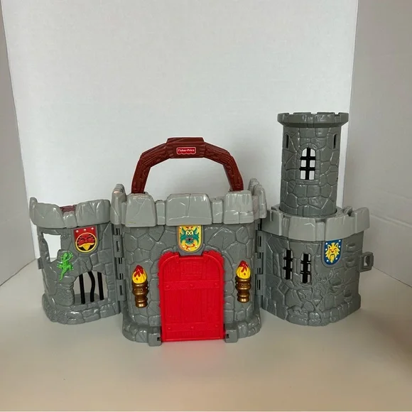 Vintage 1998 Fisher Price Great Adventures All In One Take Along Castle - Picture 2 of 13